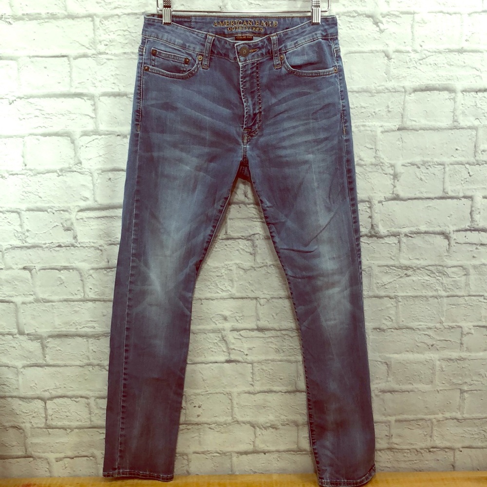 American Eagle Slim Extreme Flex Faded Blue Jeans
